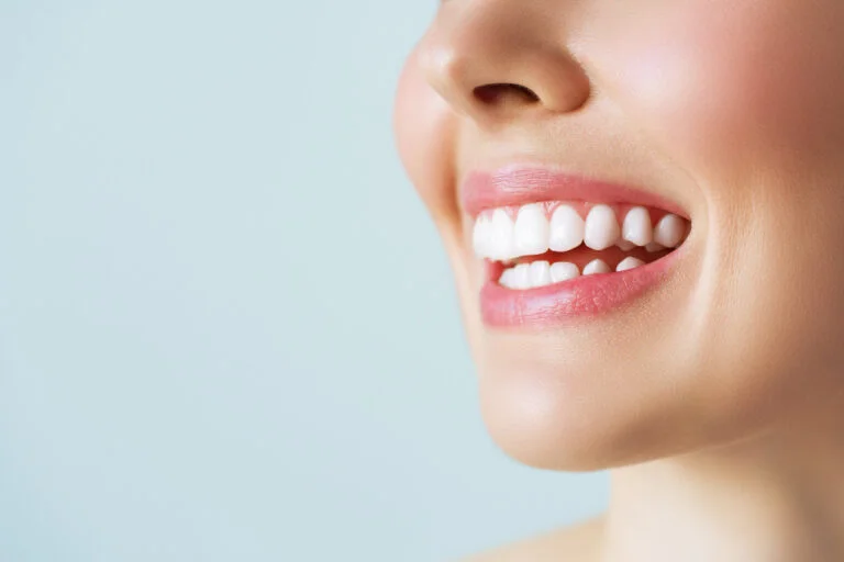 perfect healthy teeth smile young woman teeth whitening dental care stomatology concept
