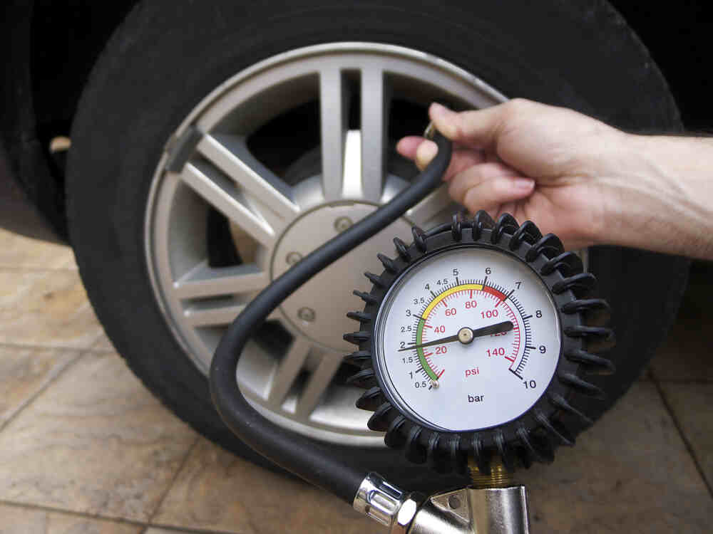 pressão dos pneus do veículo